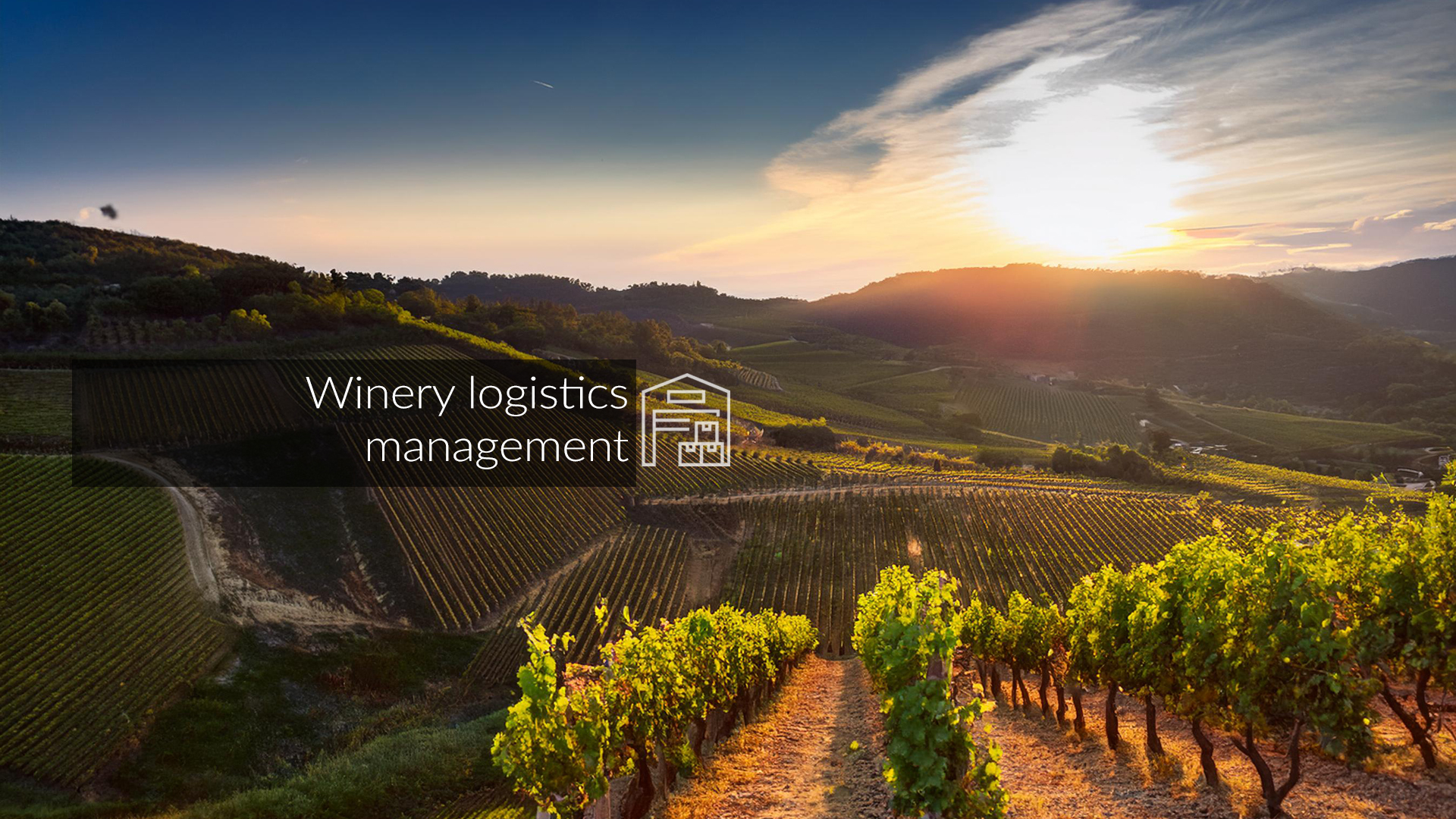 Winery logistics management Winery logistics management